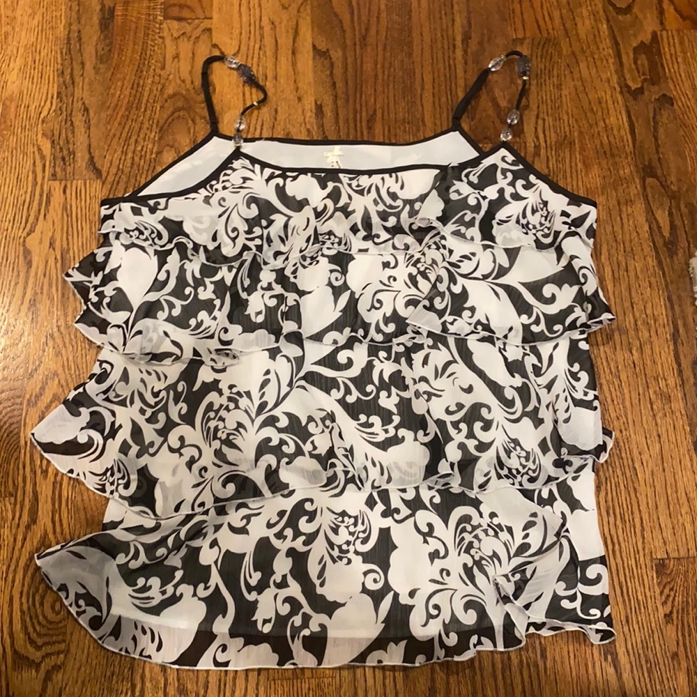 Ruffled tank top